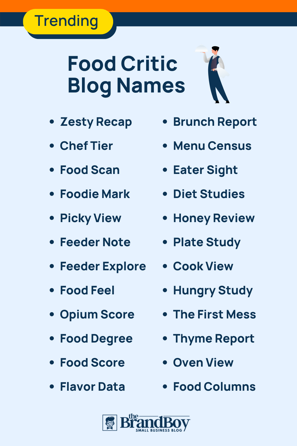 672+ Superlative Food Critic Blog Names