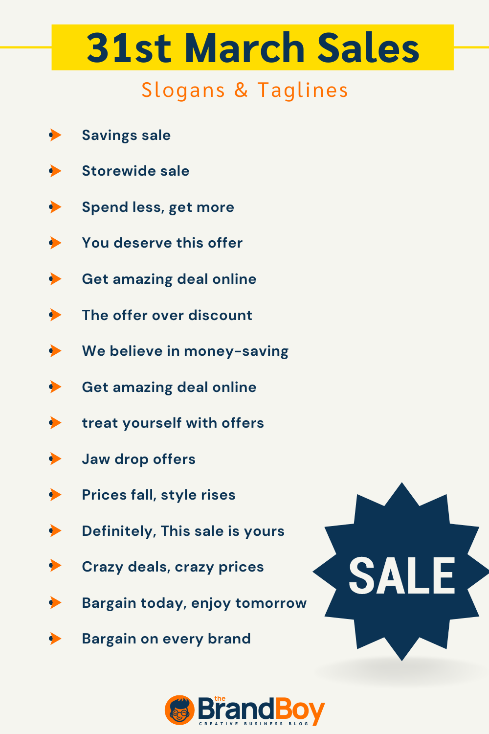 871+ March Sales Slogans And Taglines (Generator + Guide)