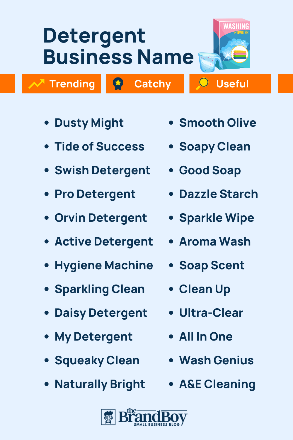 800+ Catchy Detergent Names That Stuck In People's Head BrandBoy