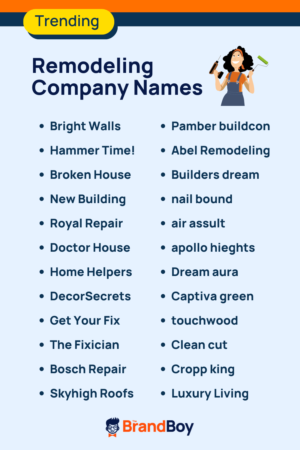 1011+ Remodeling Company Names Ideas for Industry Dominance! - theBrandBoy