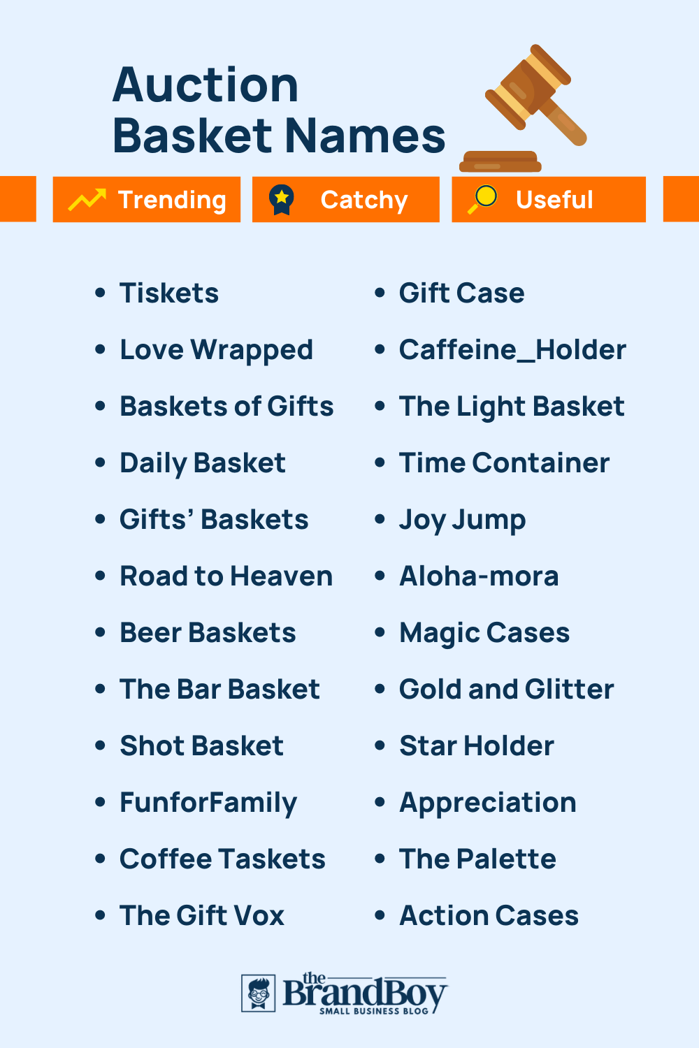 465 Best Auction Basket Names TheBrandBoy Com
