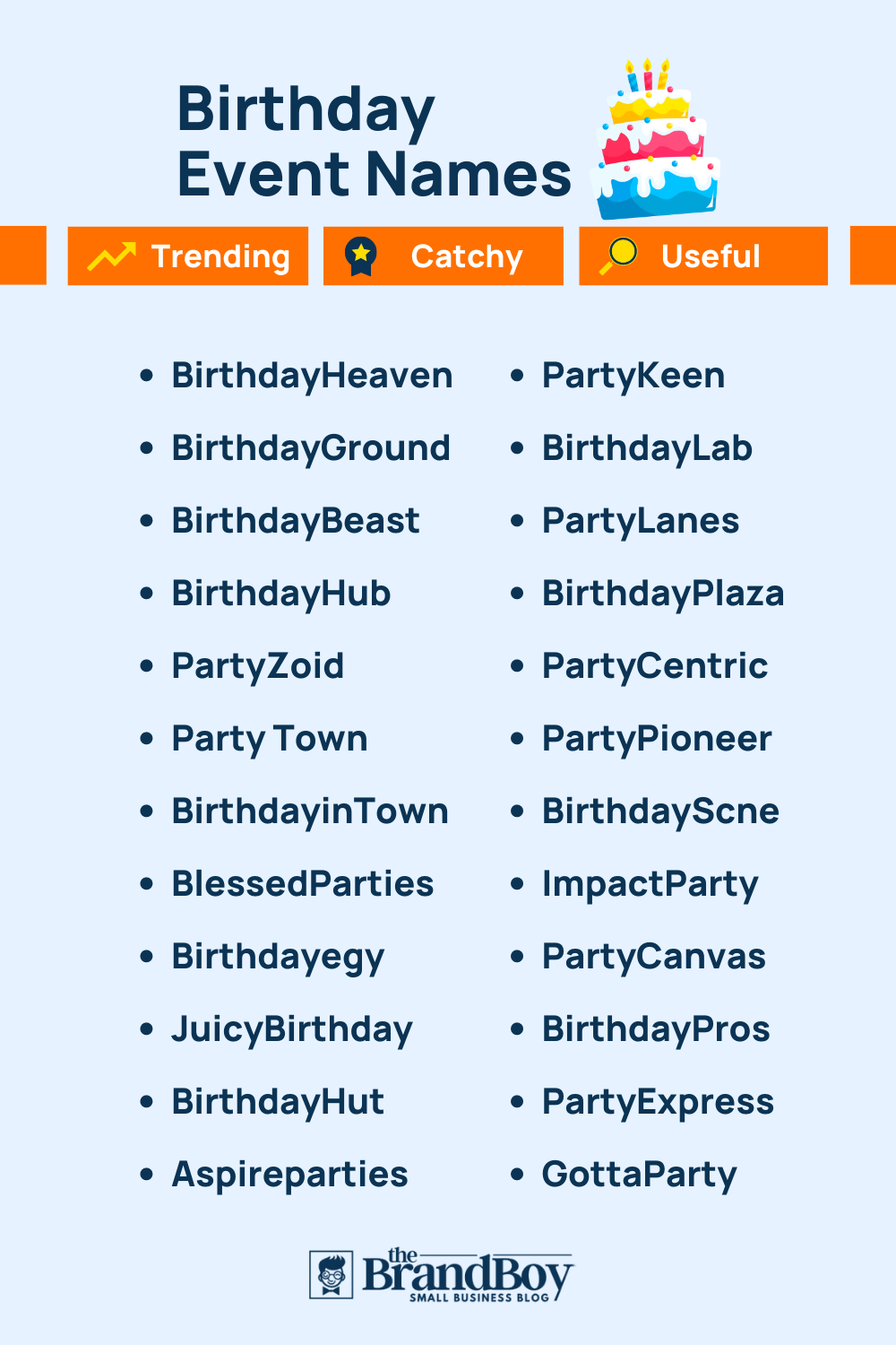 800+ Cool Birthday Party Names With Generator