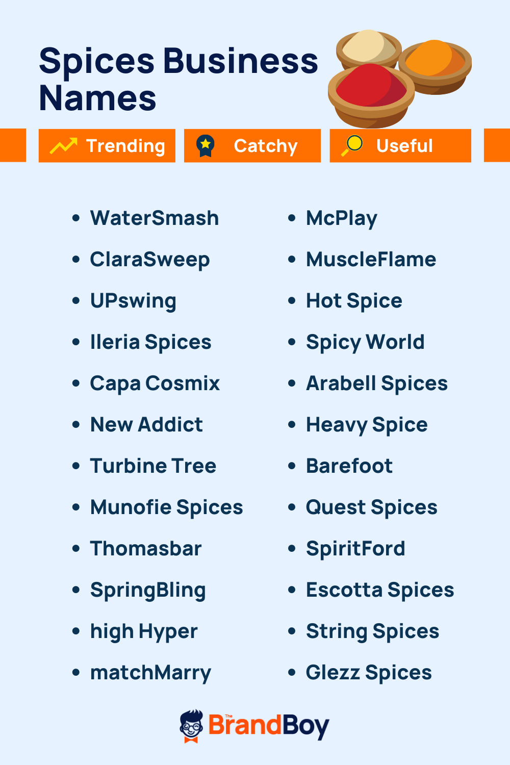 478+ Catchy Spices Brand Name ideas TheBrandBoy
