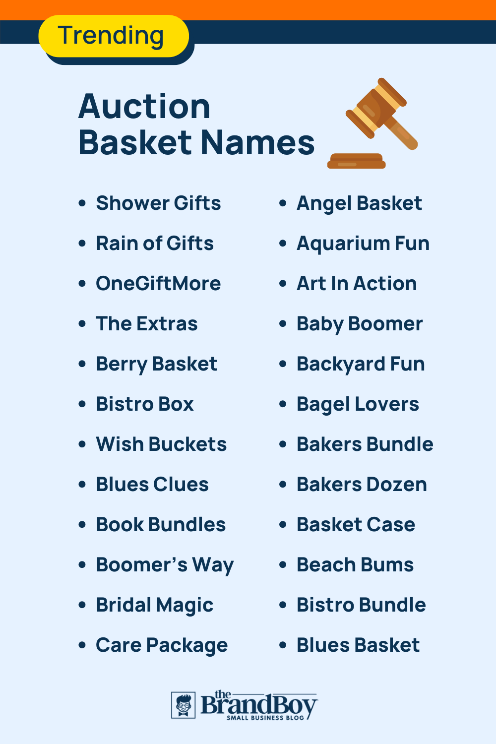 465+ Best Auction Basket Names