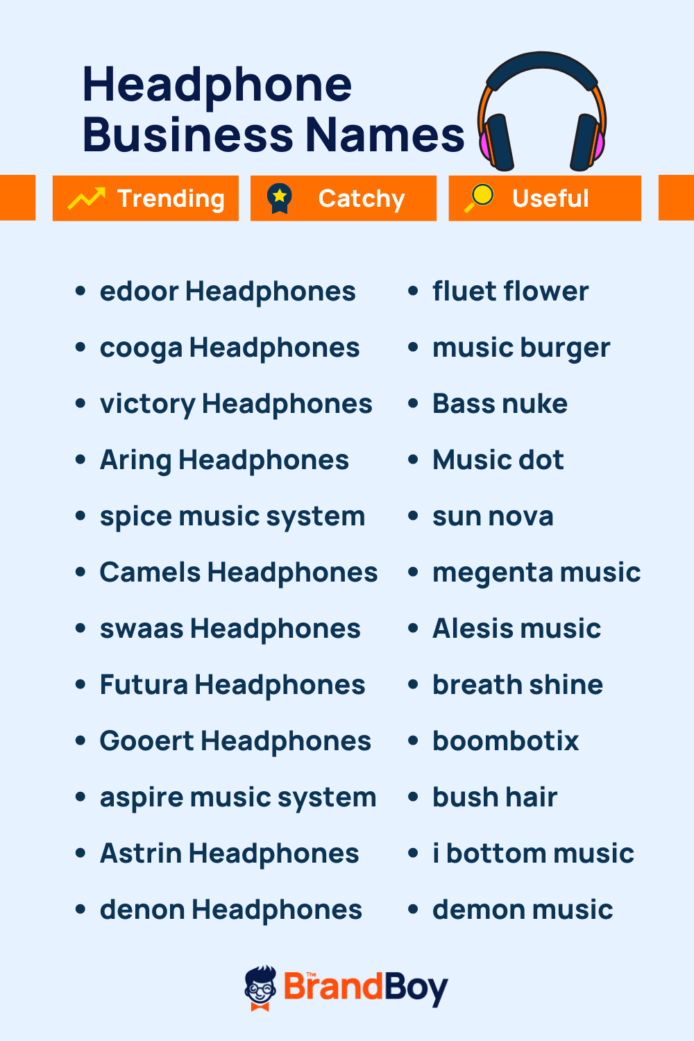 350+ Cool Headphones Brand Names (Generator + Guide) theBrandboy