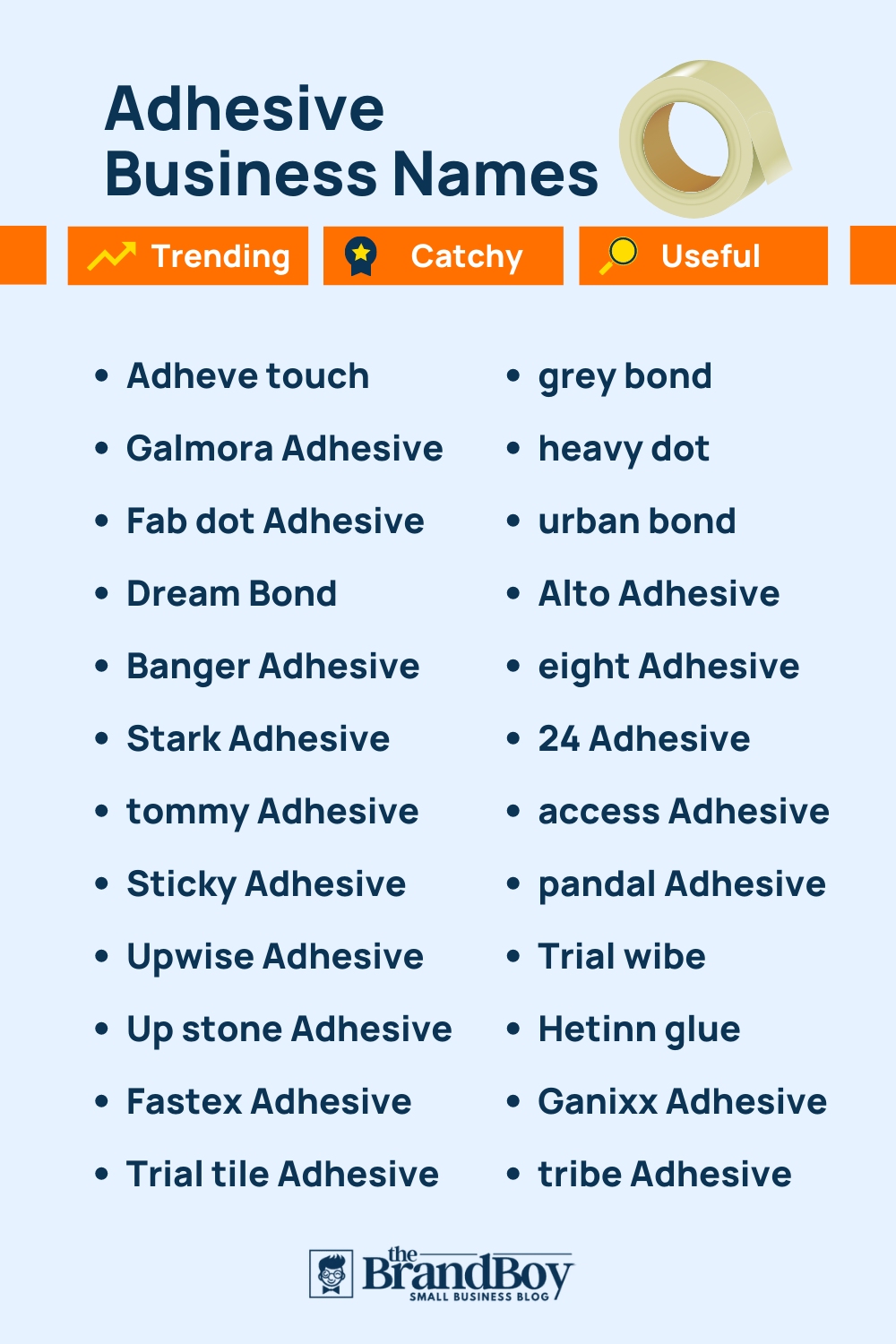 645+ Adhesive Company Names Ideas And Domains (Generator + Guide