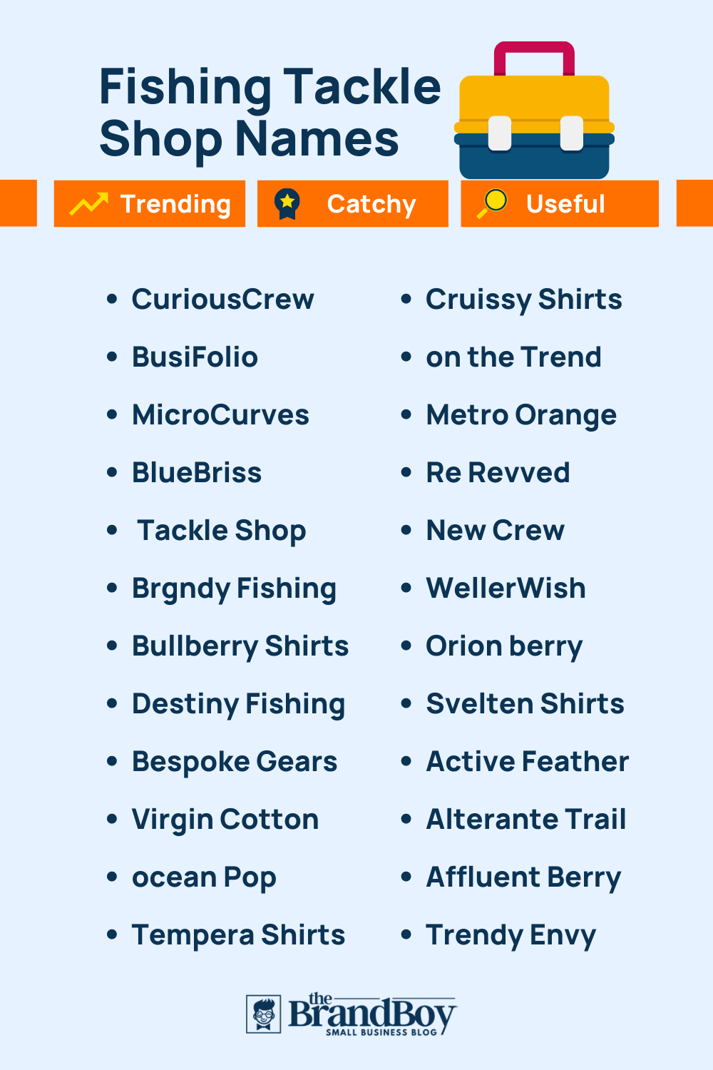 650+ Fishing Tackle Shop Names Ideas (Generator + Guide) BrandBoy