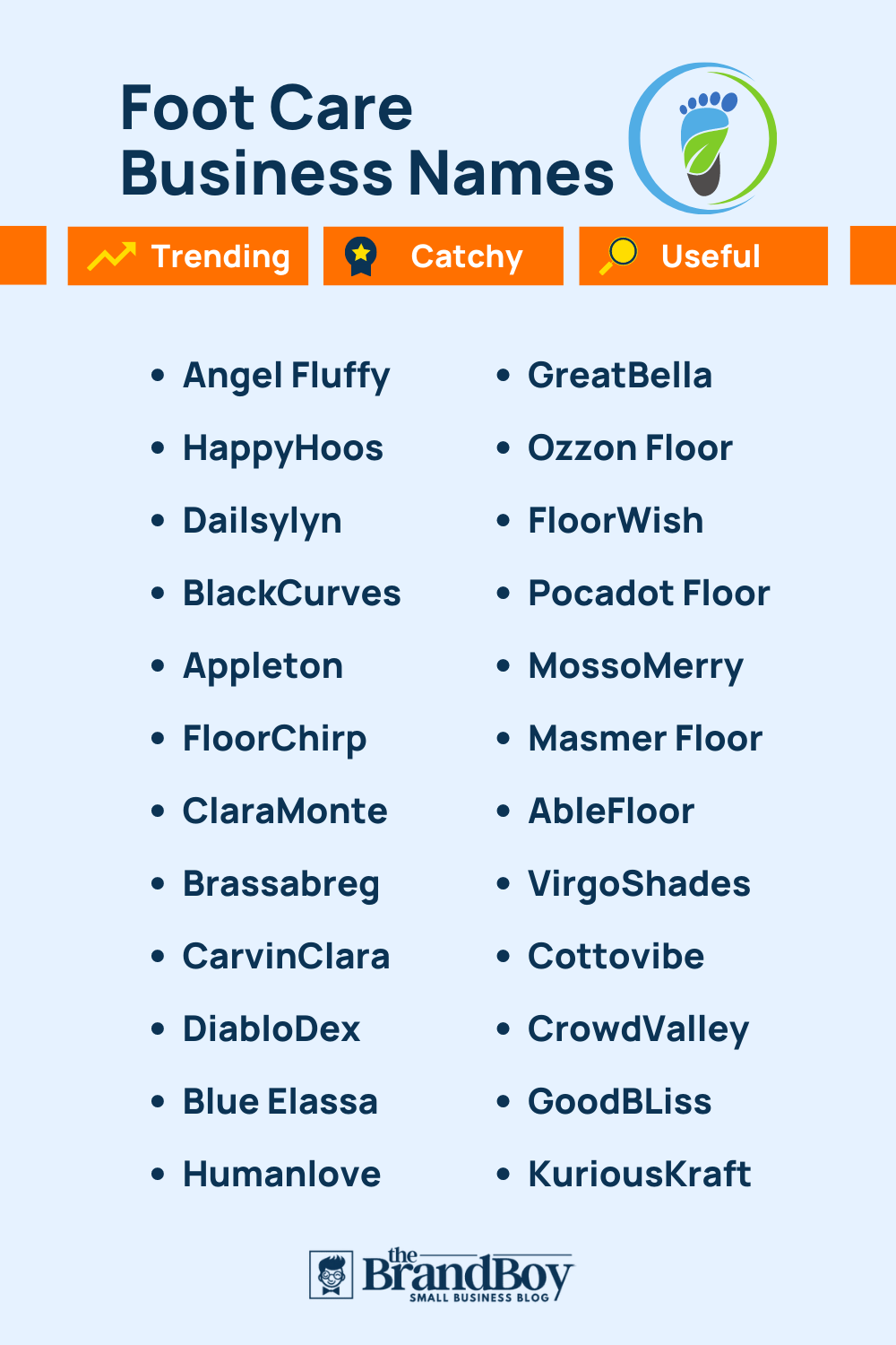 640+ Feet Business Names Ideas And Domains (Generator + Guide