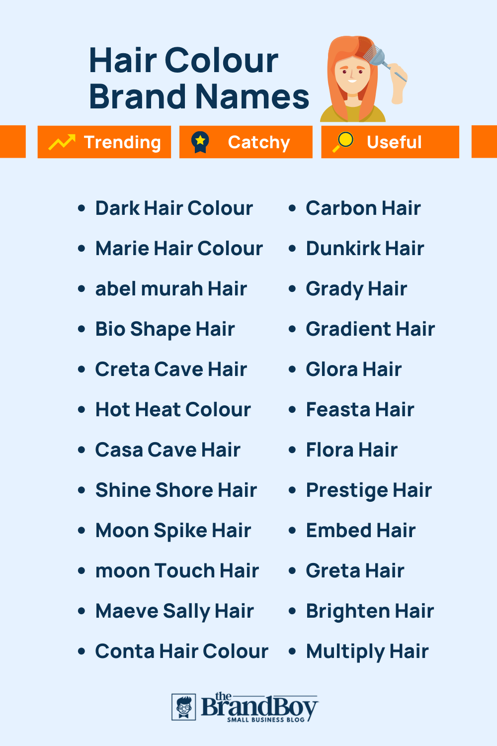 Hair Colour Brand Names 515+ Best And Cool Names theBrandBoy