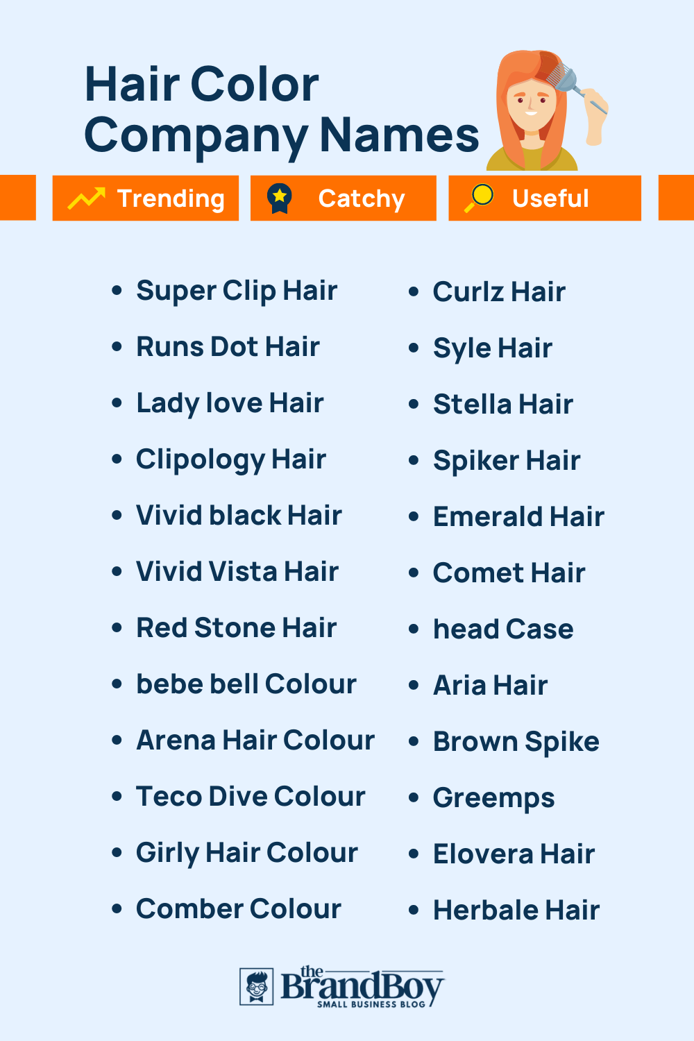600+ Cool Hair Colour Brand Name Ideas (Generator + Guide) theBrandBoy
