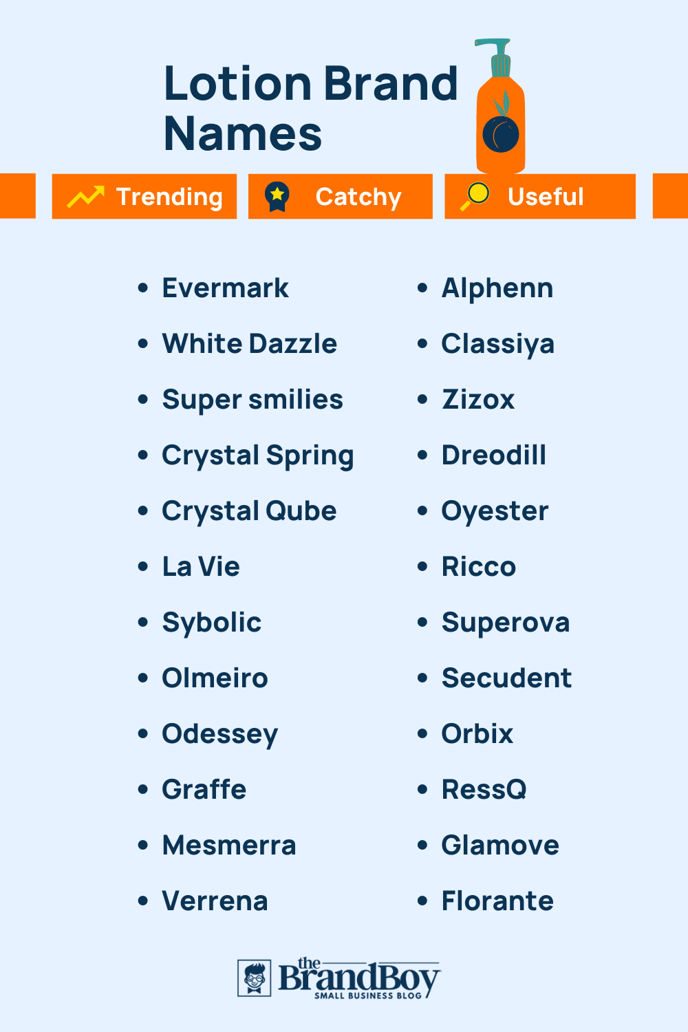 Lotion Names 445 Best And Cool Names TheBrandBoy Com