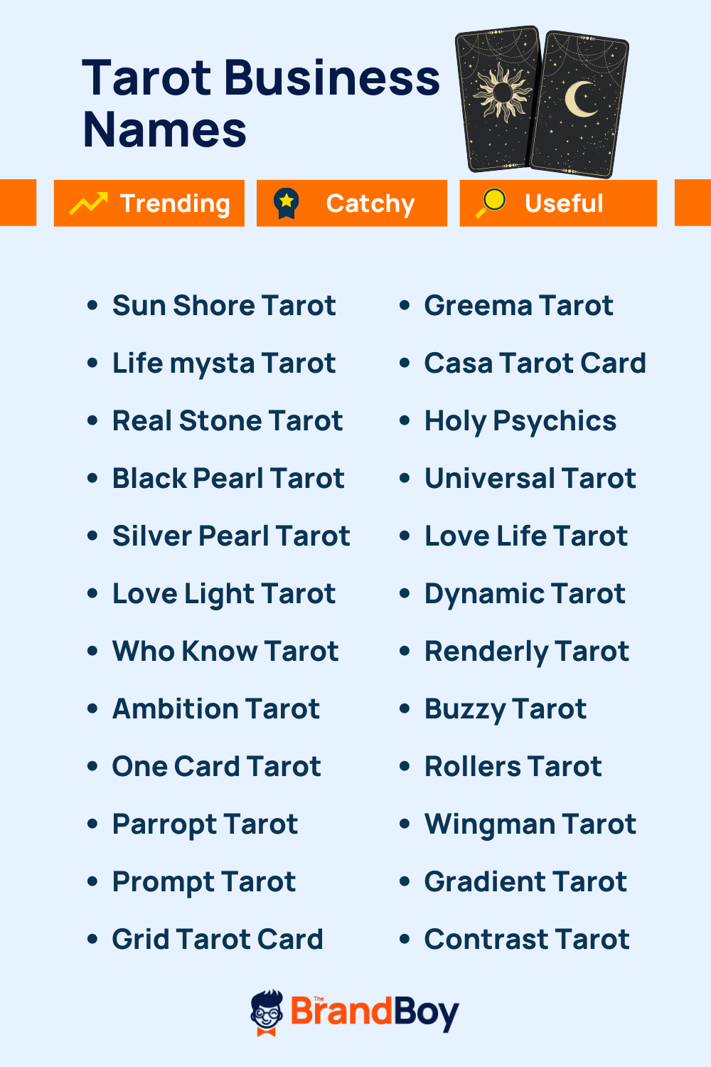 650+ Tarot Card Business Names Ideas And Domains (Generator + Guide