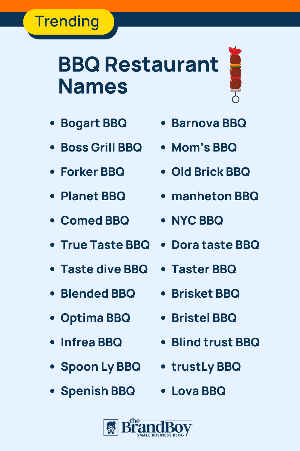 1350+ Catchy BBQ Restaurant Names Ideas (Generator + Guide) TheBrandboy