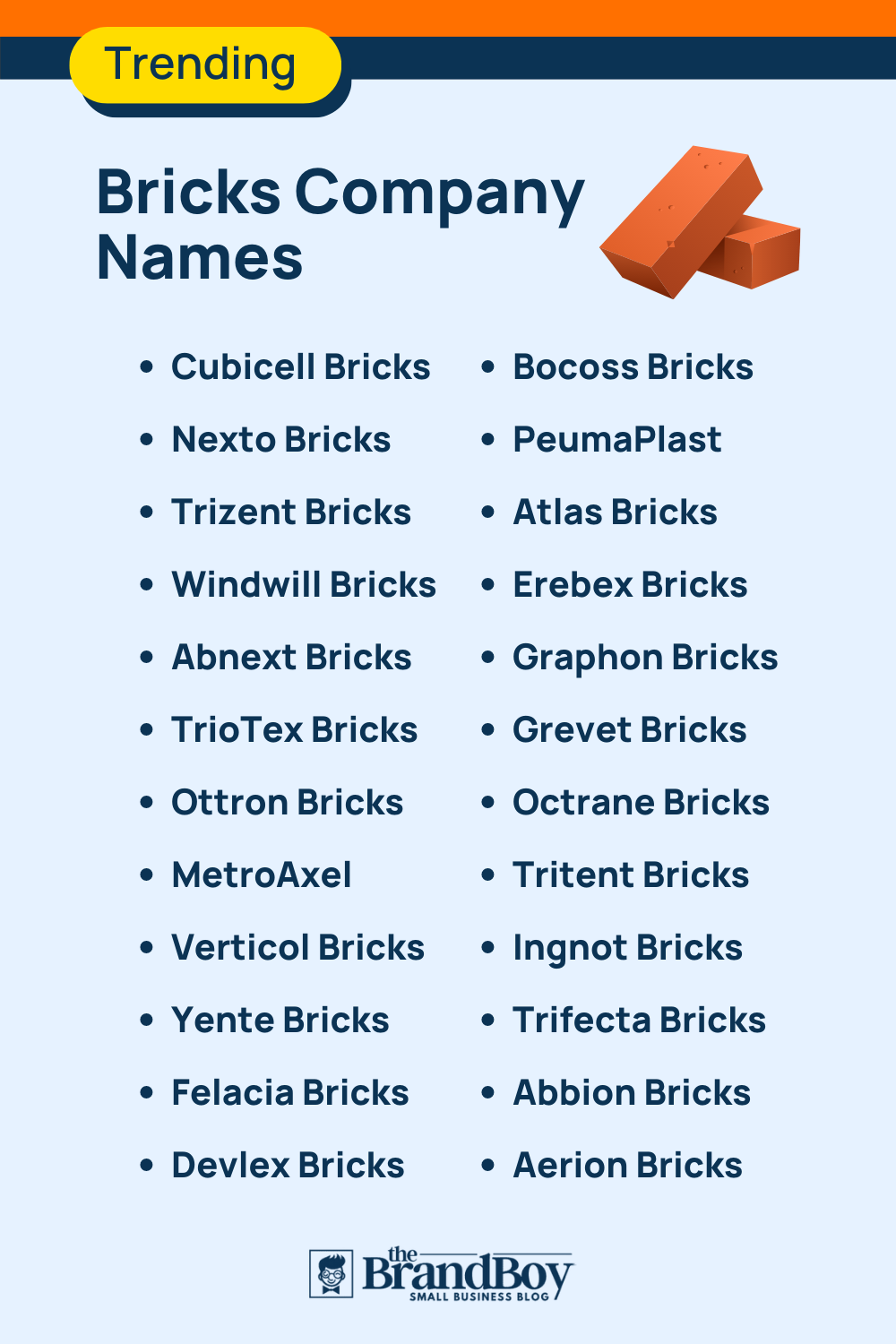655+ Brick Company Names Ideas And Domains (Generator + Guide