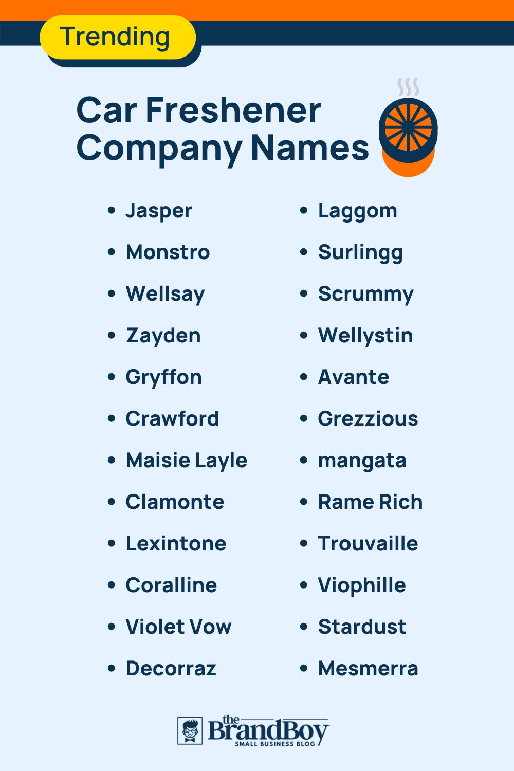 675+ Car Freshener Company Names Ideas And Domains (Generator + Guide