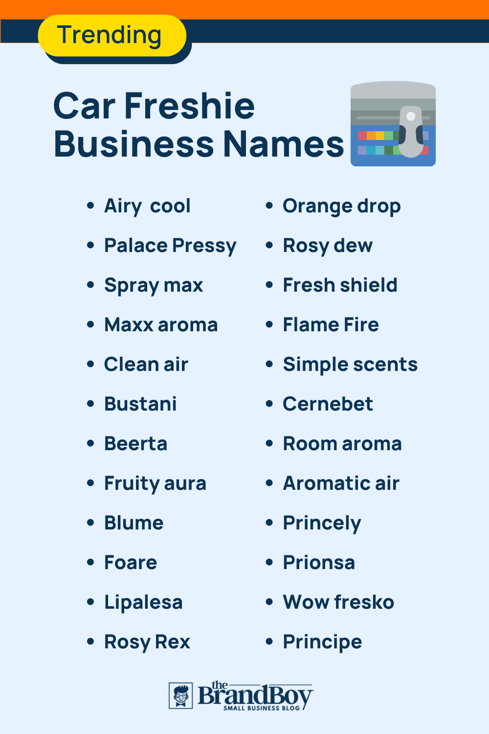 380+ Car Freshie Business Name Ideas And Domains (Generator + Guide