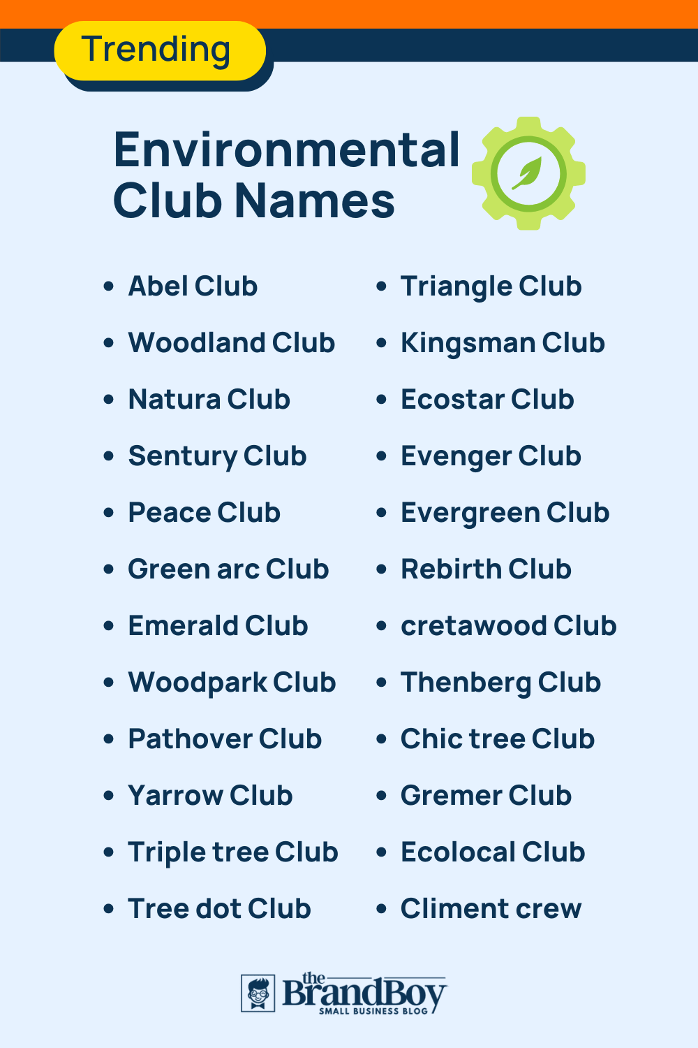 Environmental Club Names