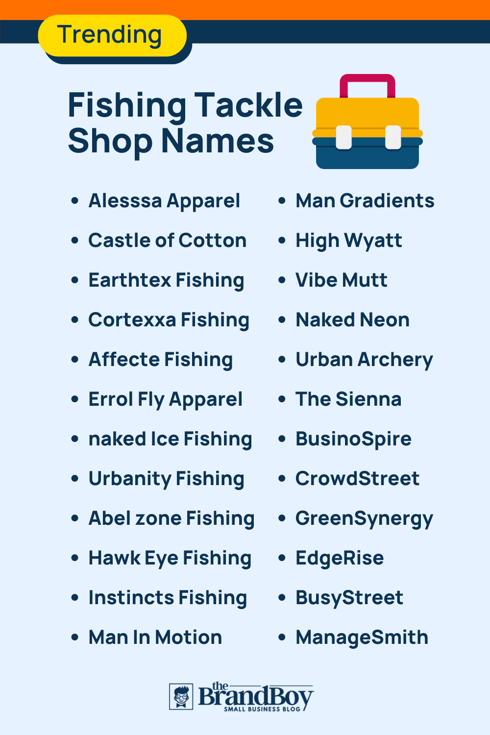 650+ Fishing Tackle Shop Names Ideas (Generator + Guide) BrandBoy
