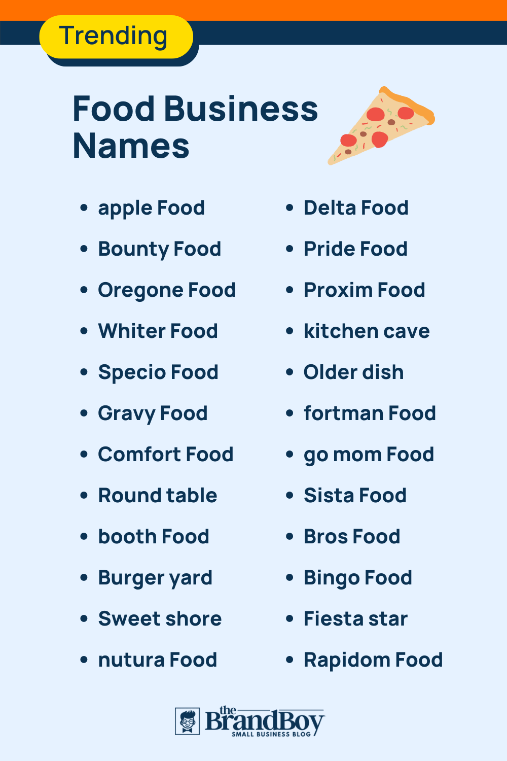 1100+ Cool Food Business Name Ideas (Generator + Guide)