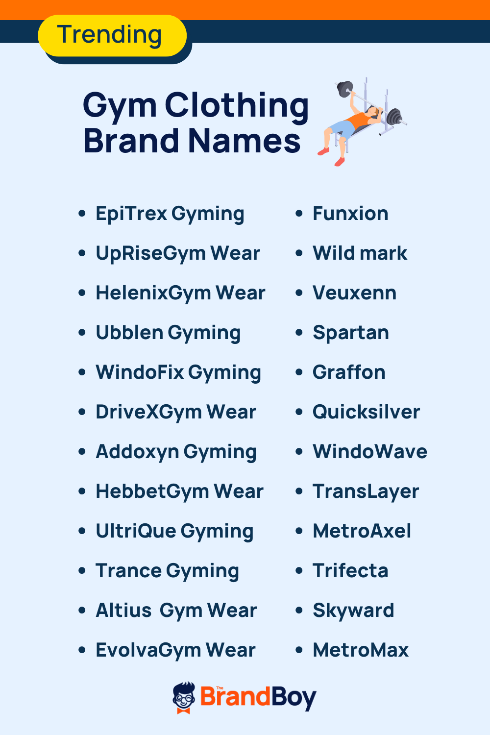 Gym Clothing Brand Names 550 Best And Catchy Names TheBrandBoy gym-clothing-brand-names-550-best-and-catchy-names-thebrandboy