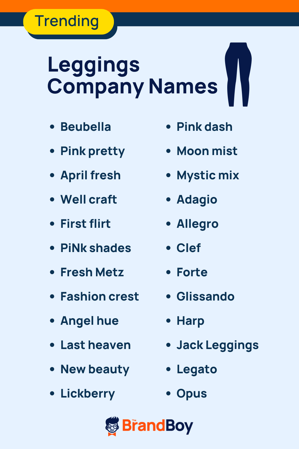 1750+ Leggings Business Names Ideas