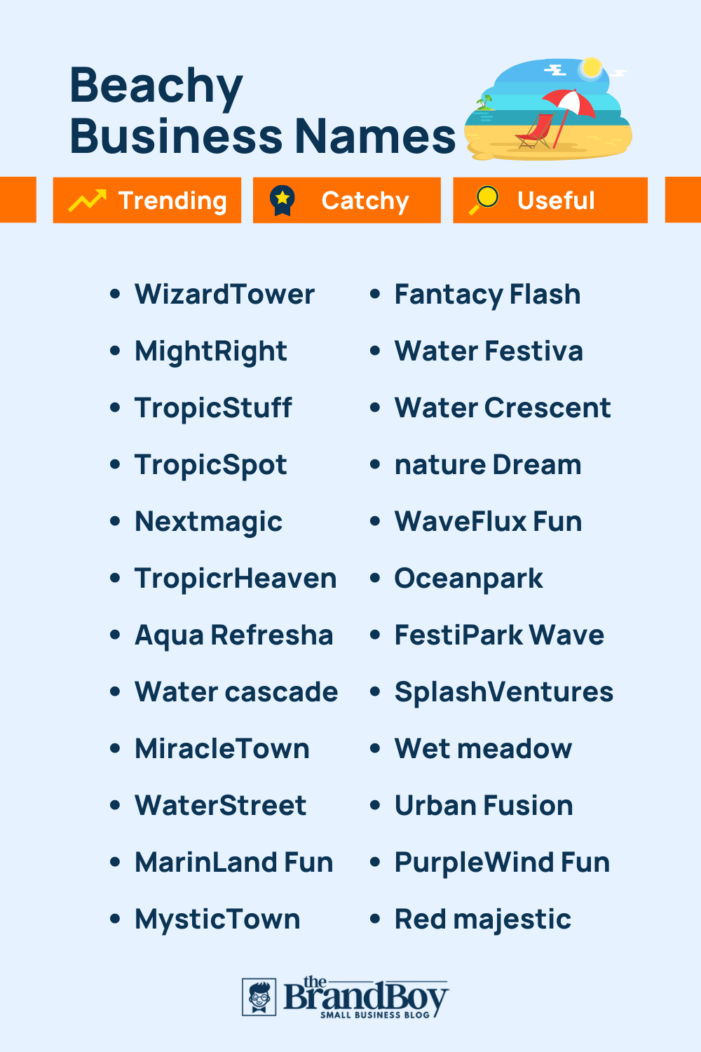 1200+ Beachy Business Names Ideas (Generator + Guide) BrandBoy