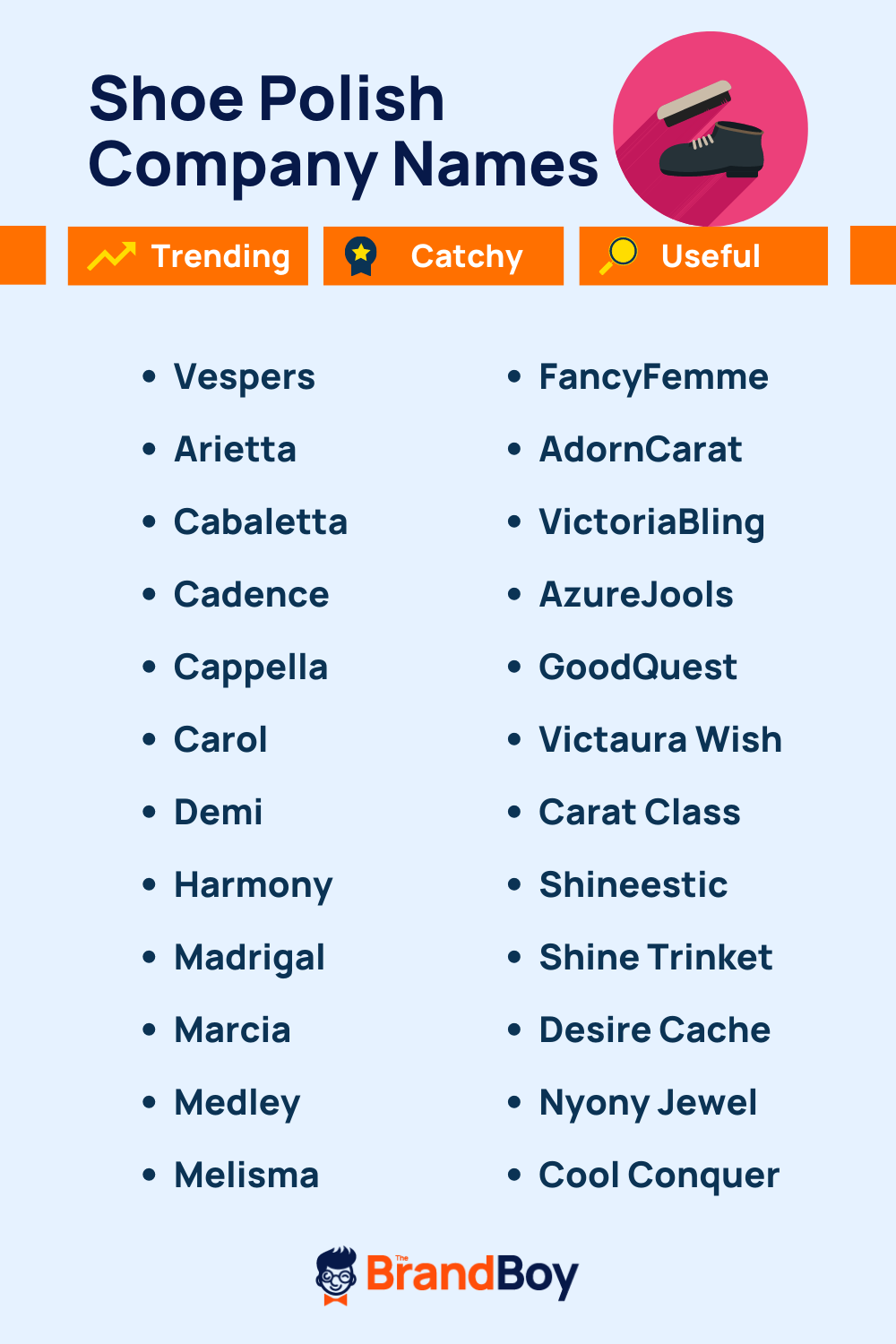 1255+ Shoe Polish Company Names Ideas (Generator + Guide) theBrandBoy