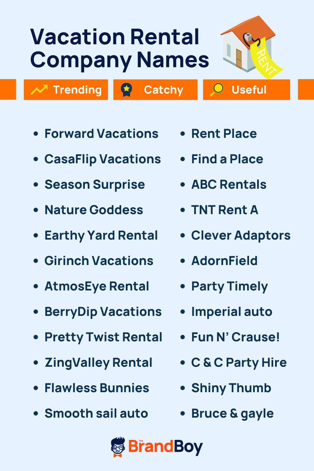 1555+ Vacation Rental Business Names (Generator + Guide) theBrandBoy