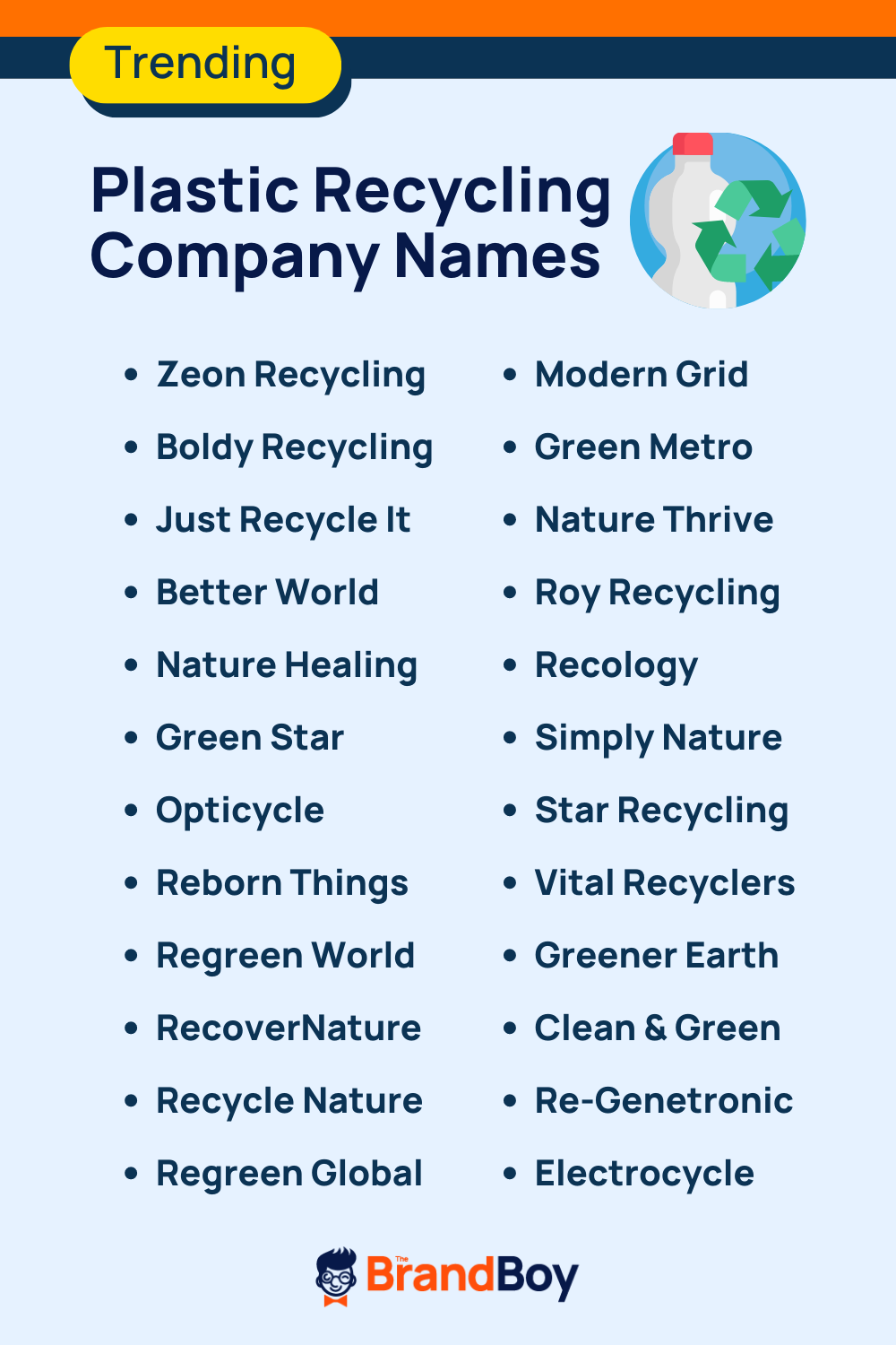 630+ Plastic Recycling Company Names Ideas And Domains (Generator