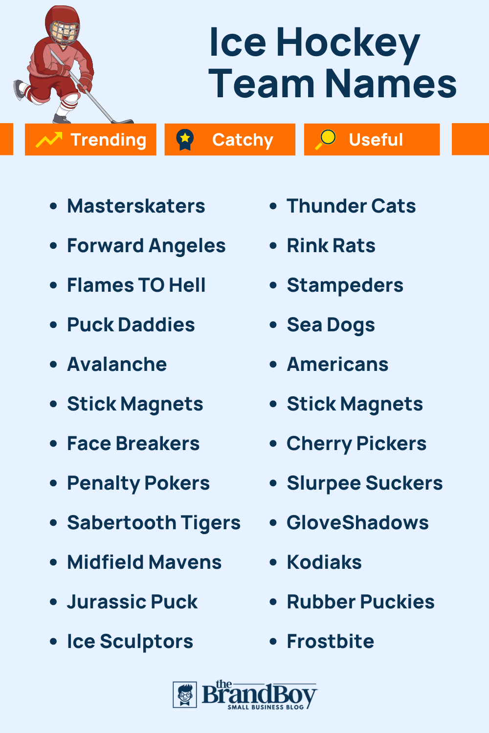 Ice Hockey Team Names 700+ Catchy and Cool Names BrandBoy