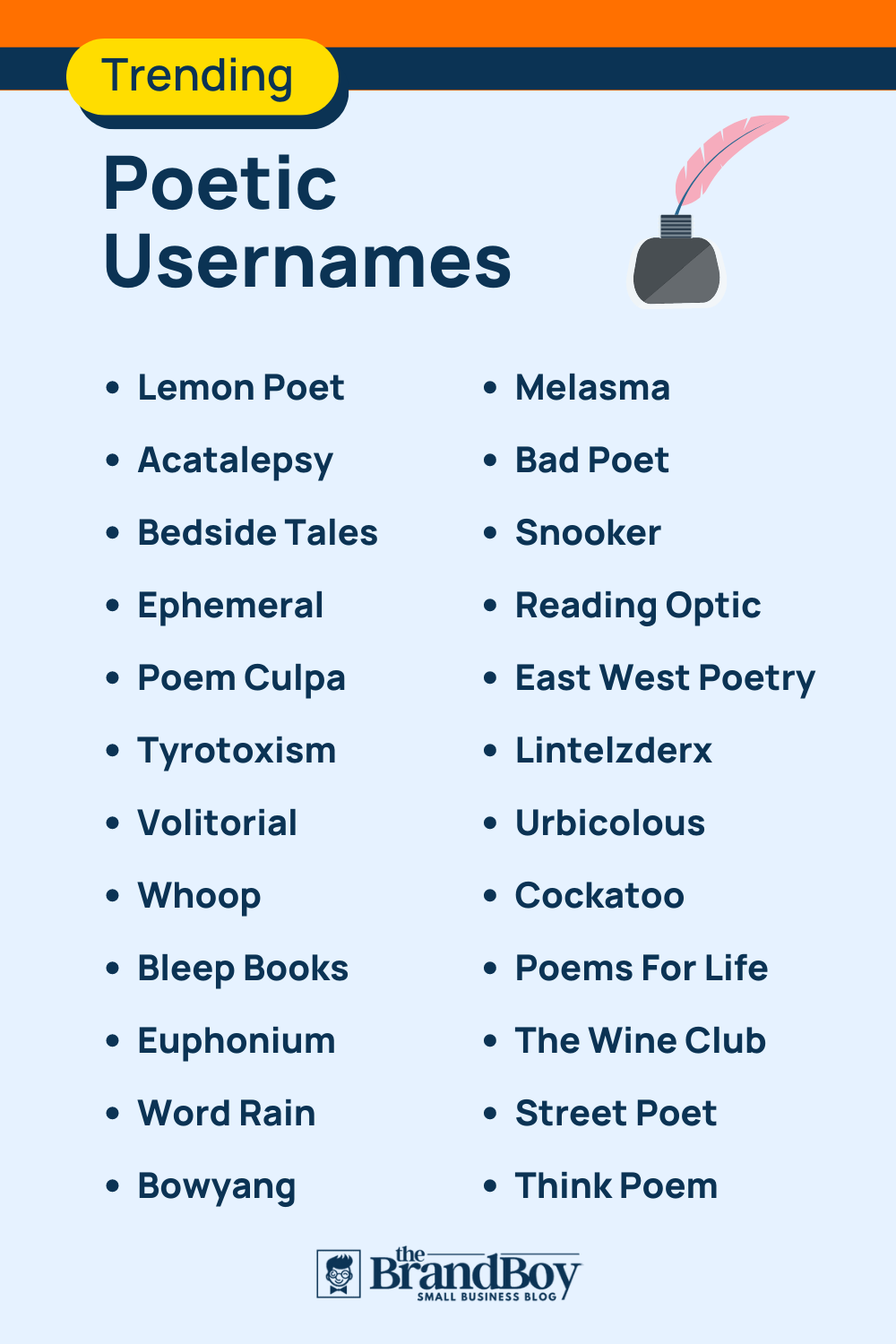 800+ Cool Poetic Usernames Ideas BrandBoy