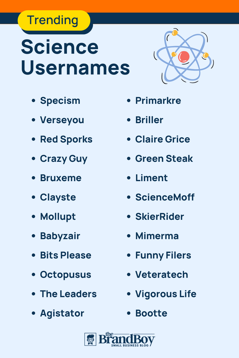 Cool Scientific Usernames