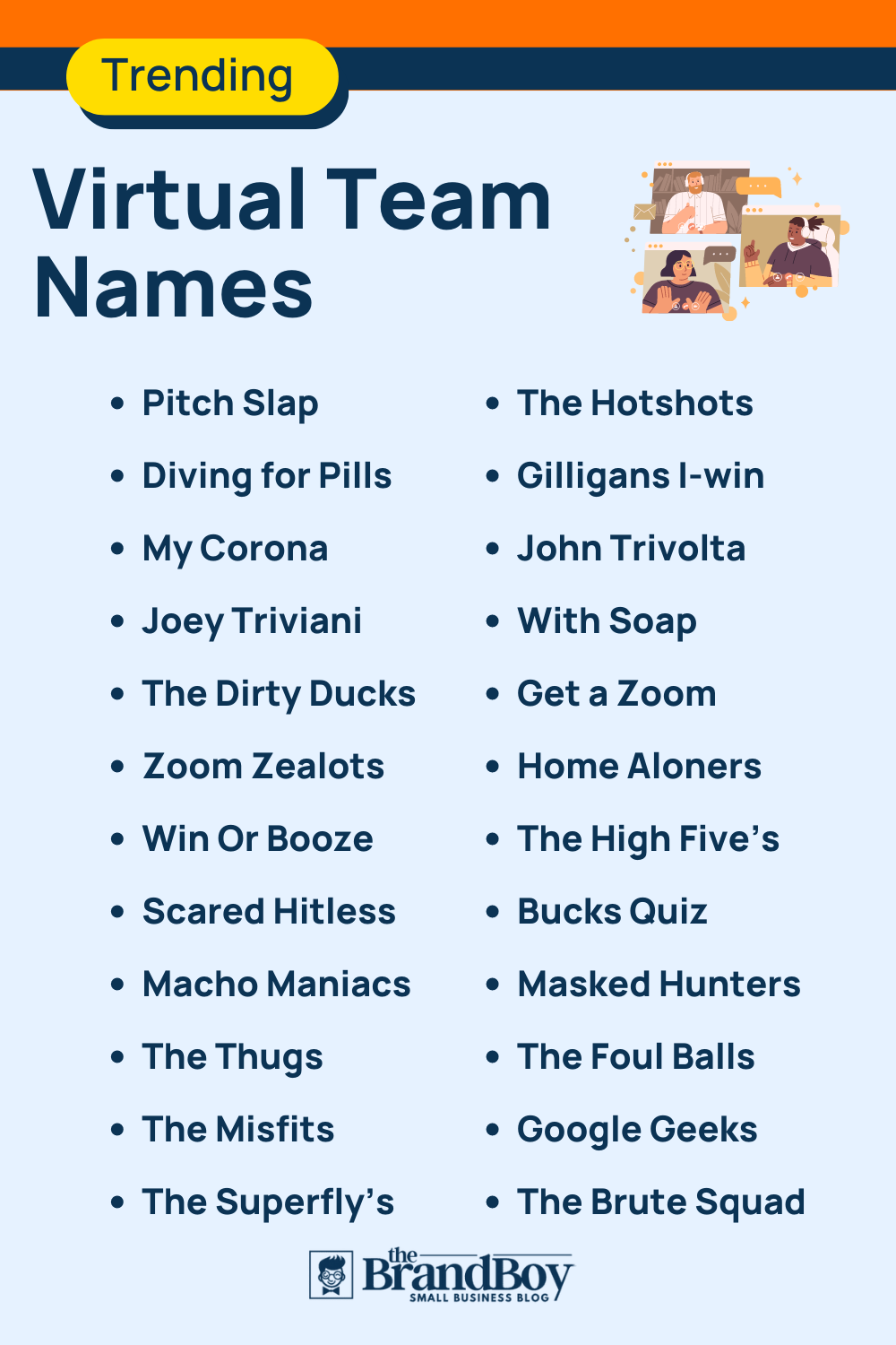 500 Cool Virtual Team Names Ideas (Generator) BrandBoy