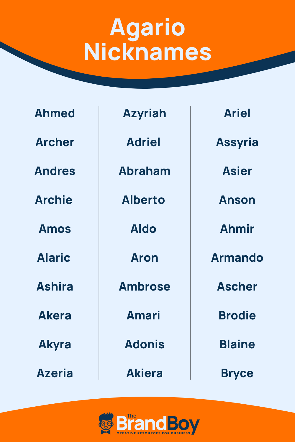 Agario Nicknames 681+ Cool and Catchy Names BrandBoy