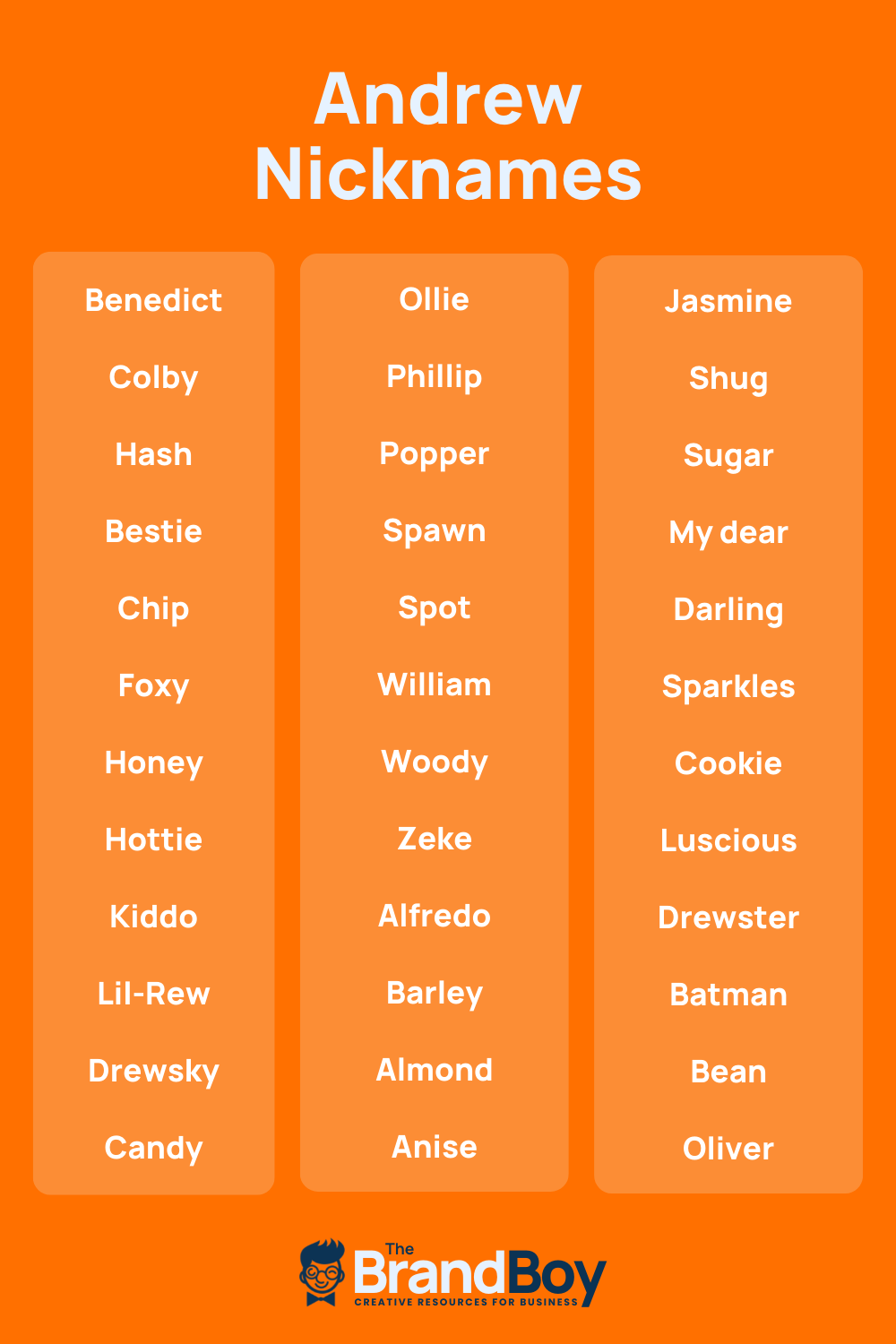 Andrew Nicknames 681 Catchy And Cool Names BrandBoy