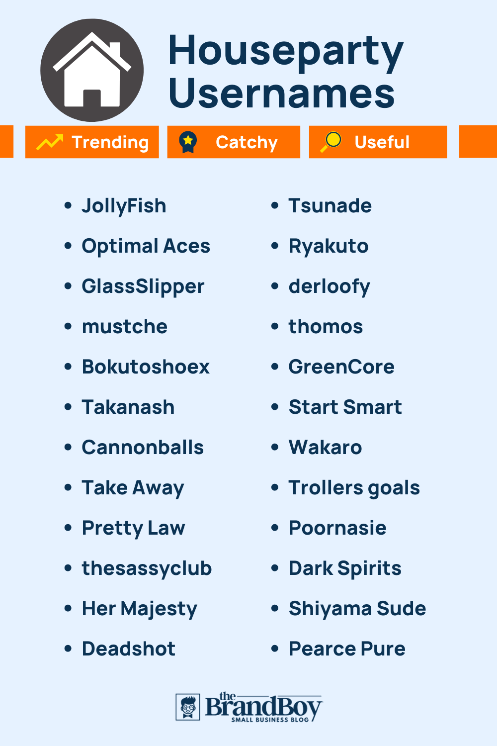 800+ Cool Houseparty Usernames Ideas With Generator BrandBoy