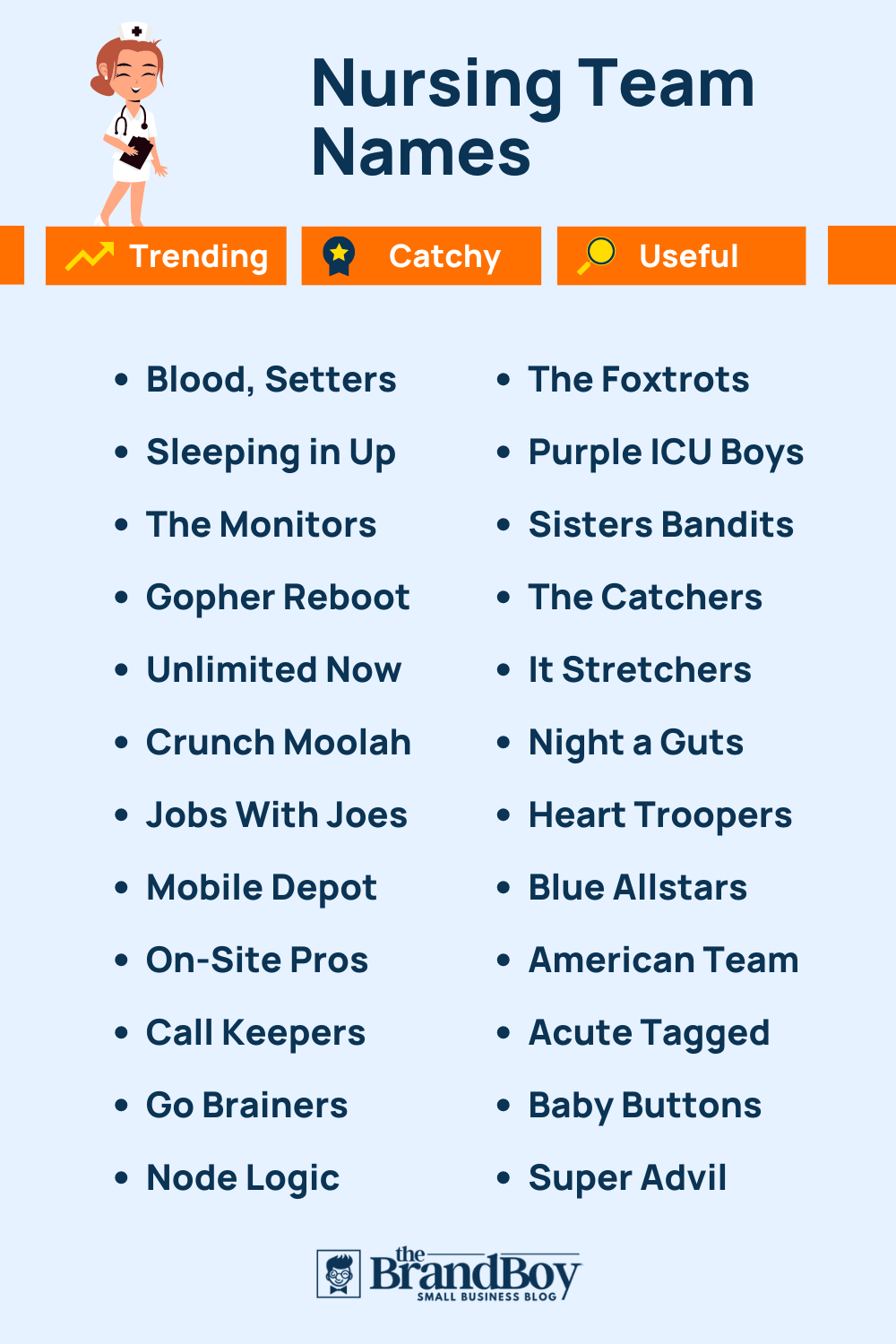 500 Cool Nursing Team Names Ideas BrandBoy