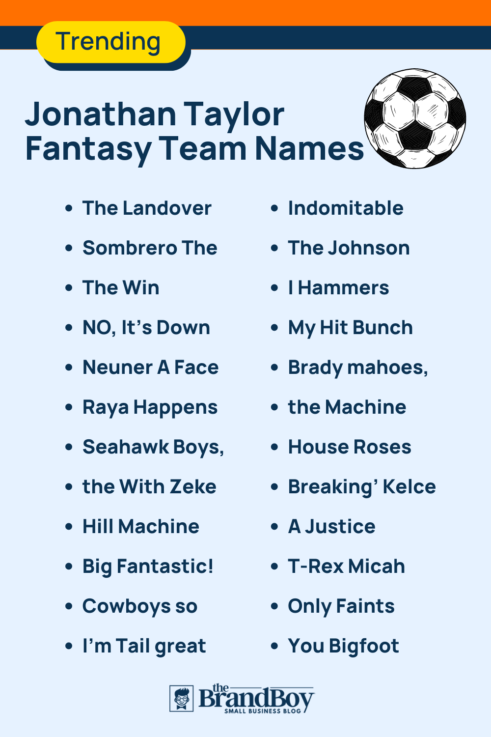 500 Jonathan Taylor Fantasy Team Names Ideas (Generator) BrandBoy