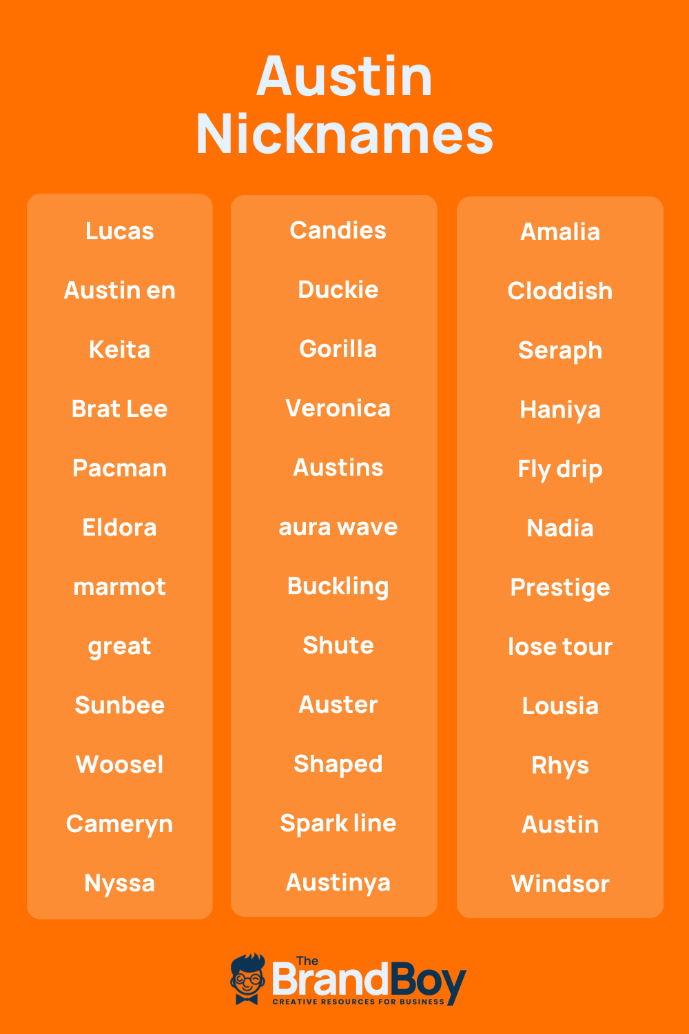 Austin Nicknames 600 Cool And Catchy Nicknames BrandBoy