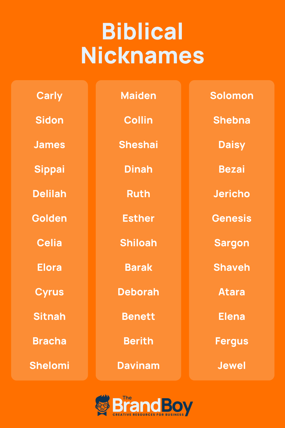 Biblical Nicknames 610 Cool And Catchy Names BrandBoy