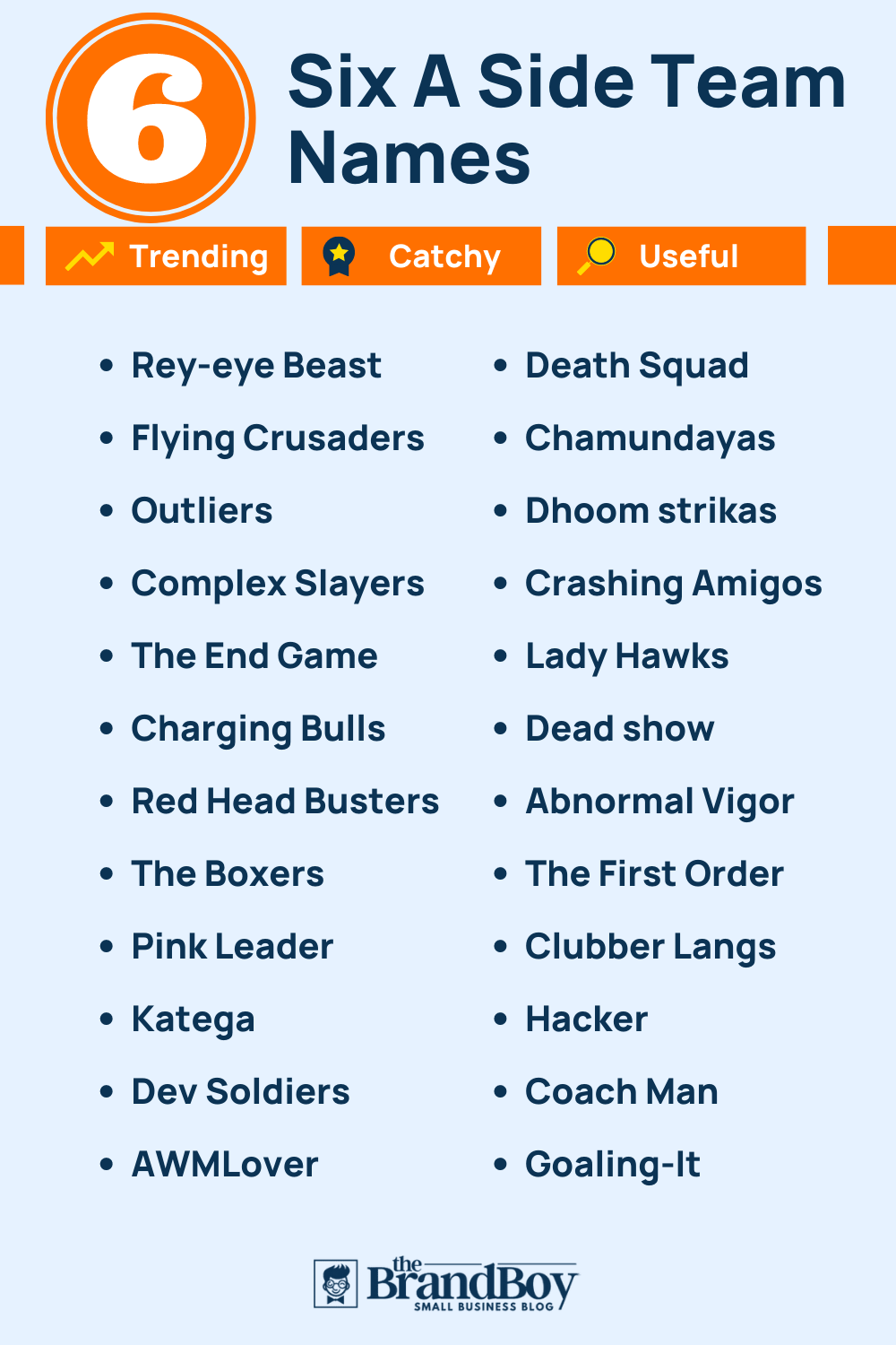 600 Cool Six A Side Team Names Ideas BrandBoy