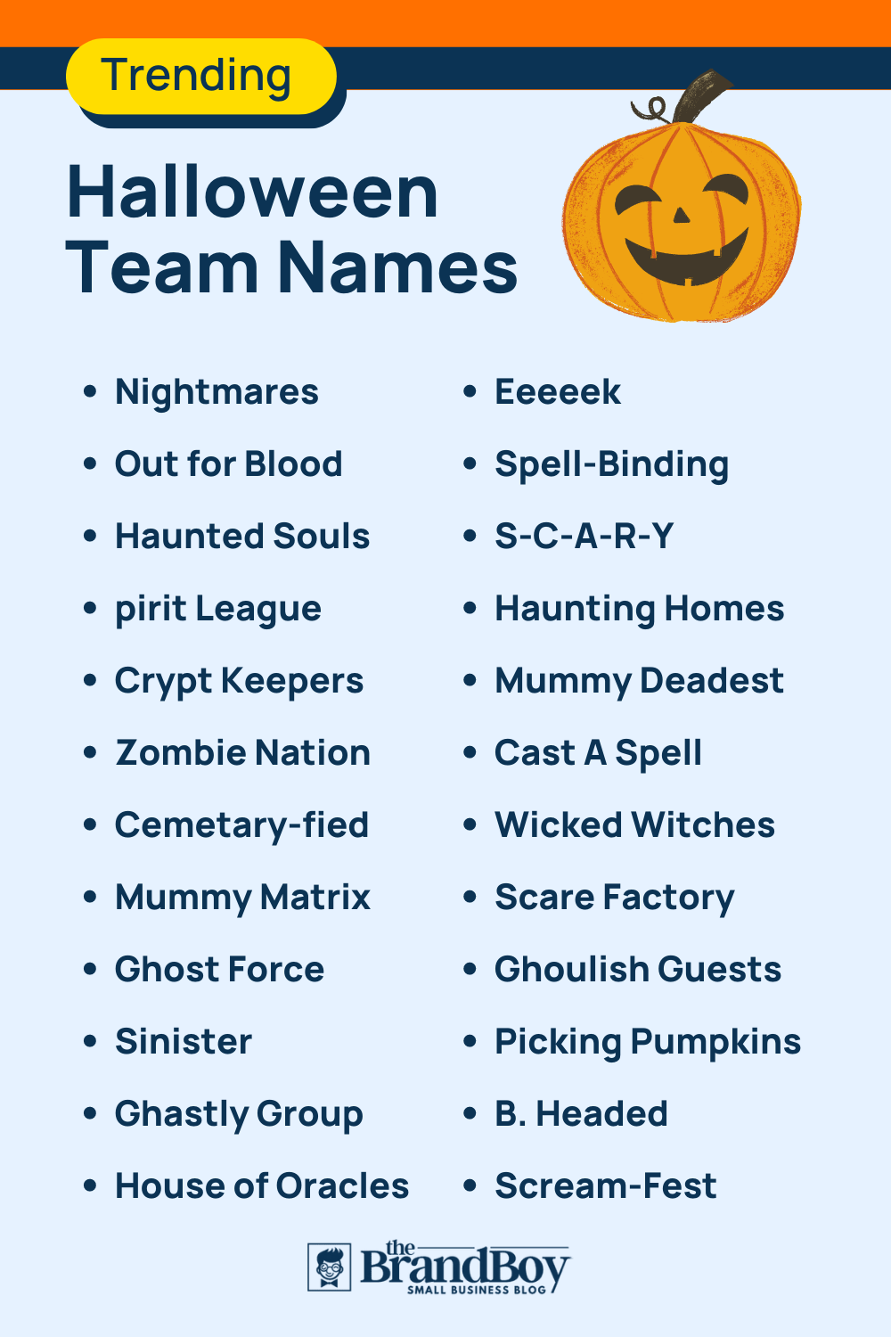 600+ Cool Halloween Team Names Ideas (Generator) BrandBoy