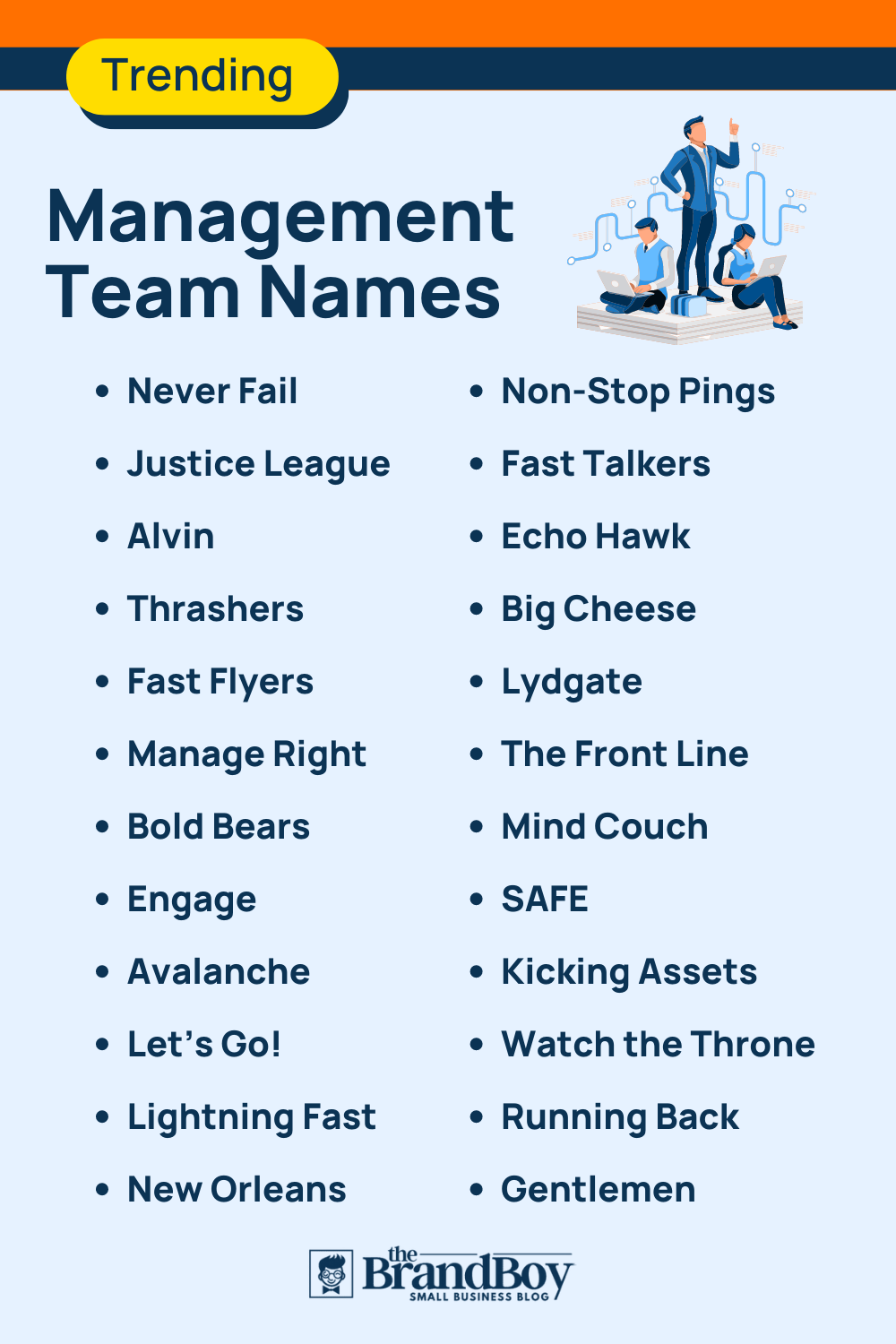 Management Team Names 600 Catchy And Cool Names