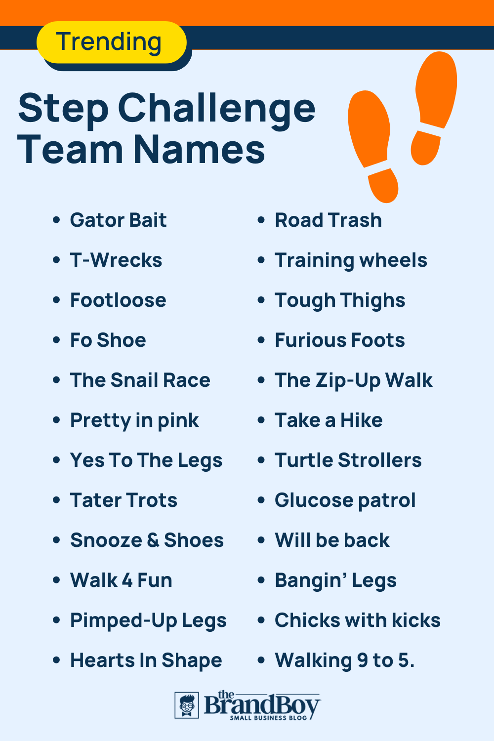 Step Challenge Team Names