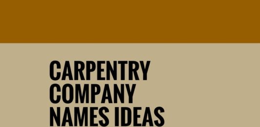 carpentry company names