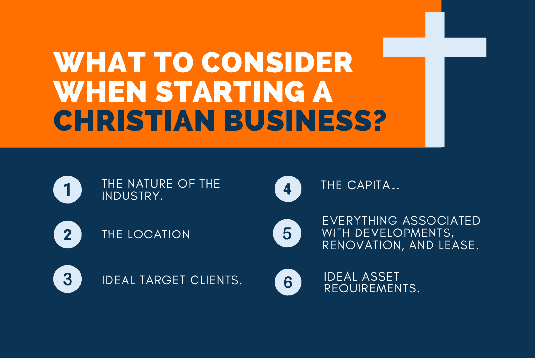 things when starting christian business