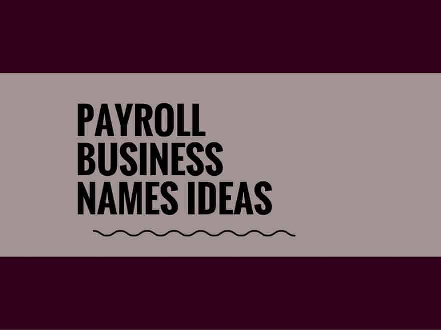 payroll company names