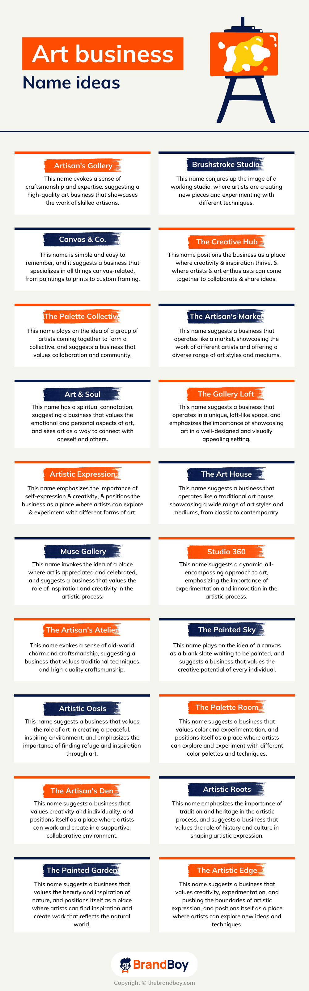 1485+ Art Business Names Ideas (Generator + Examples)