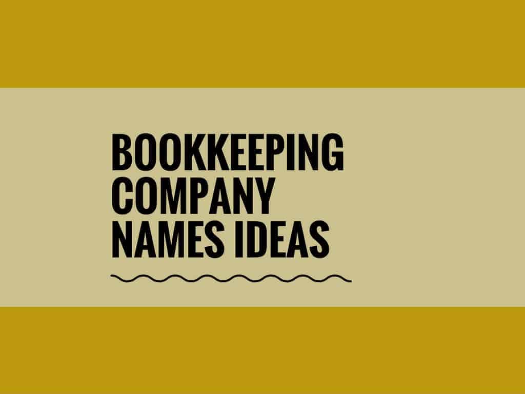 bookkeeping business names