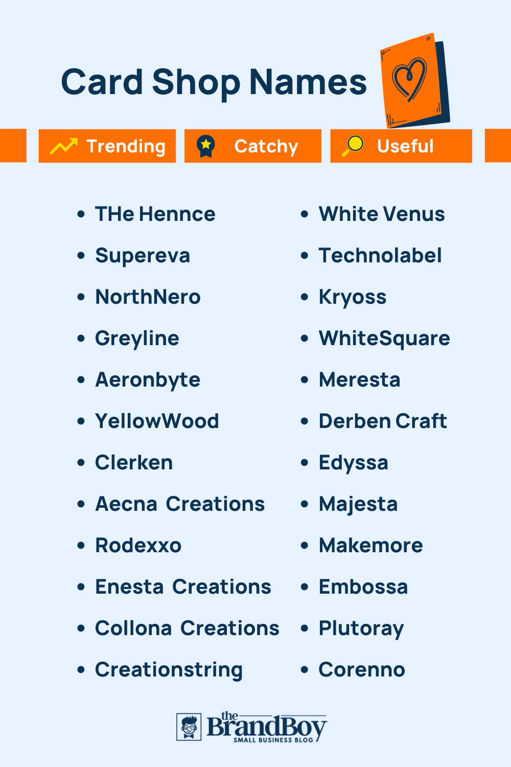 1071+ Catchy Card Company Names + Ideas (Generator) (Video+ Infographic ...